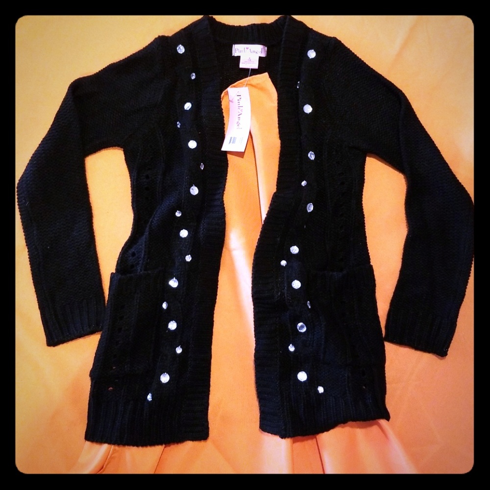 Suoer soft acrylic open cardigan with pockets